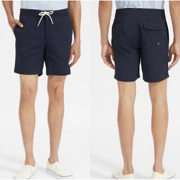 Everlane Other - Everlane Men's Board Shorts Linerless Swim Surf Trunks Navy Blue Size 32